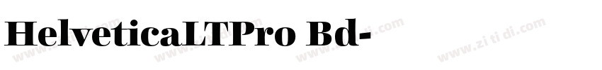 HelveticaLTPro Bd字体转换
